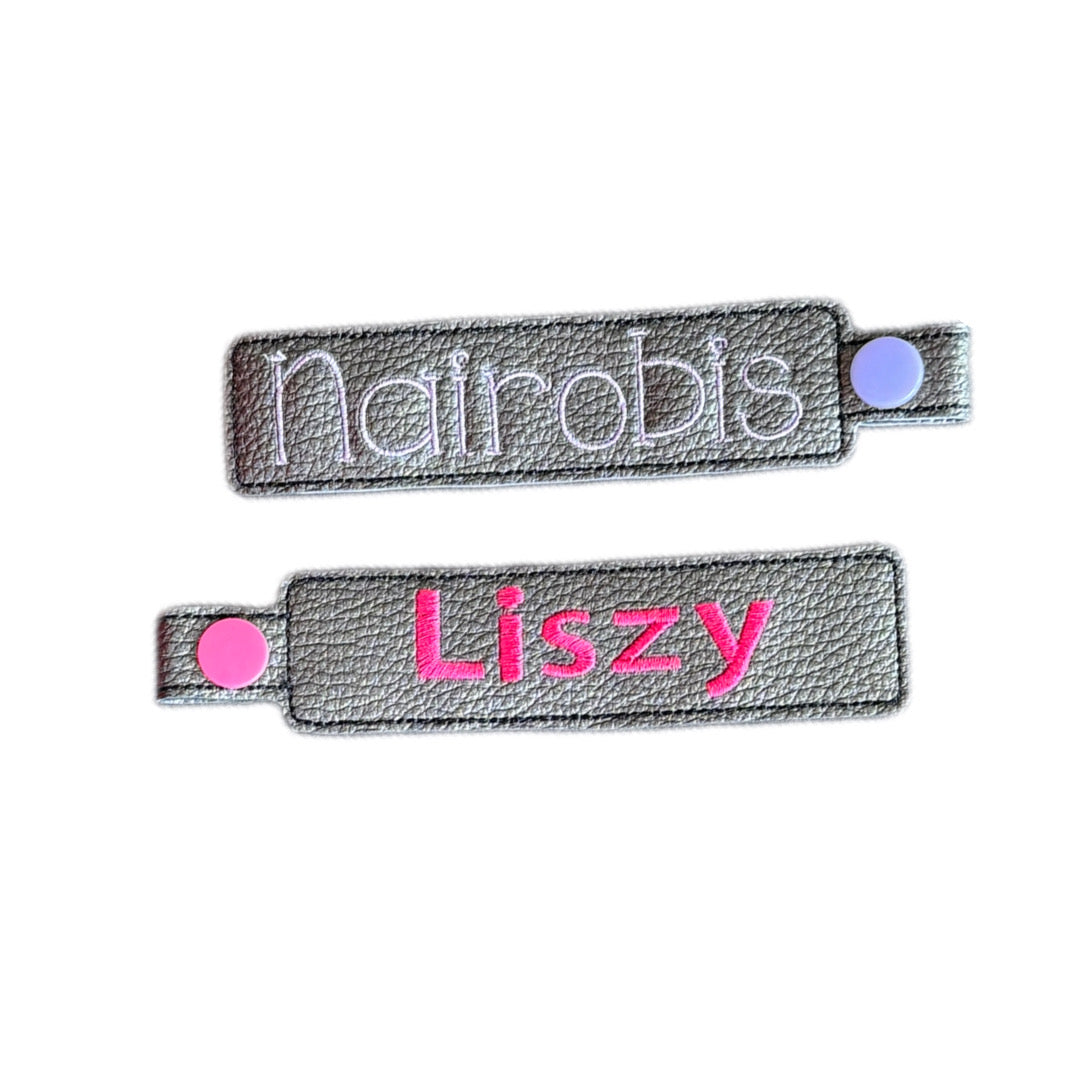 Customizable Rectangular 4 inch long Name Tag