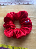 Red Crushed Velvet Hair Scrunchies | 2 Pk