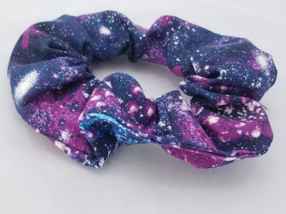 Galaxy Inspired Hair Scrunchies, Set of 2, Hair Scrunchy, Space Inspired Scrunchy
