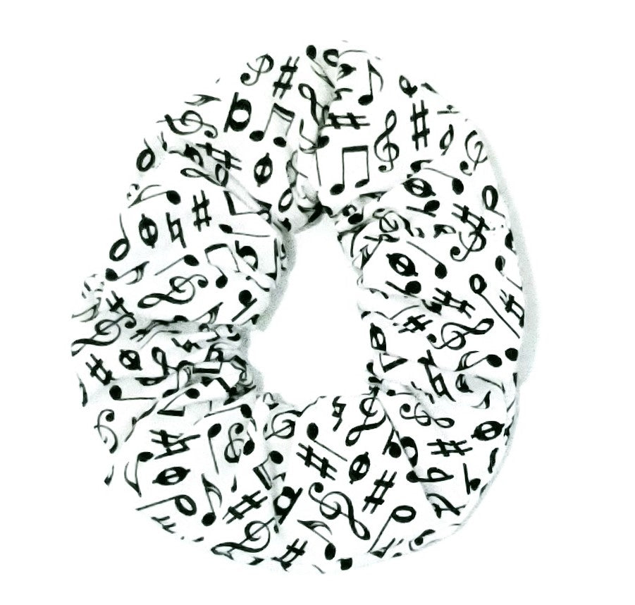 Musical Notes Hair Scrunchies