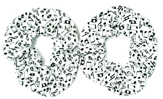 Musical Notes Hair Scrunchies