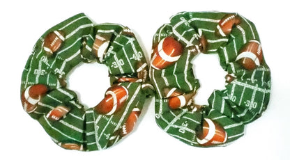 Football Hair Scrunchies, Hair Scrunchy, Sports Game Scrunchy