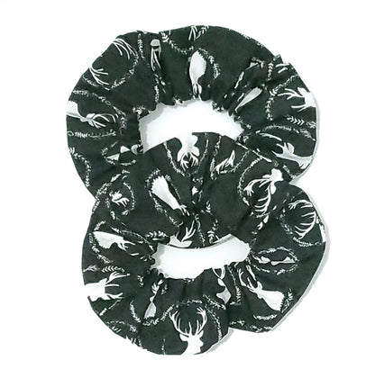 Doe Hair Scrunchies, Scrunchie, Black and White