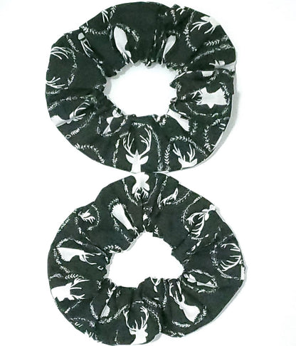 Doe Hair Scrunchies, Scrunchie, Black and White