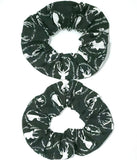 Reindeer  Hair Scrunchies, Set of 2, Scrunchie, Black and White