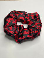 Satin Flower Hair Scrunchie