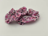 Pink Flower Garden Hair Scrunchies, Pack of 2, Bundle