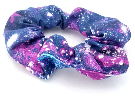 Galaxy Inspired Hair Scrunchies, Set of 2, Hair Scrunchy, Space Inspired Scrunchy