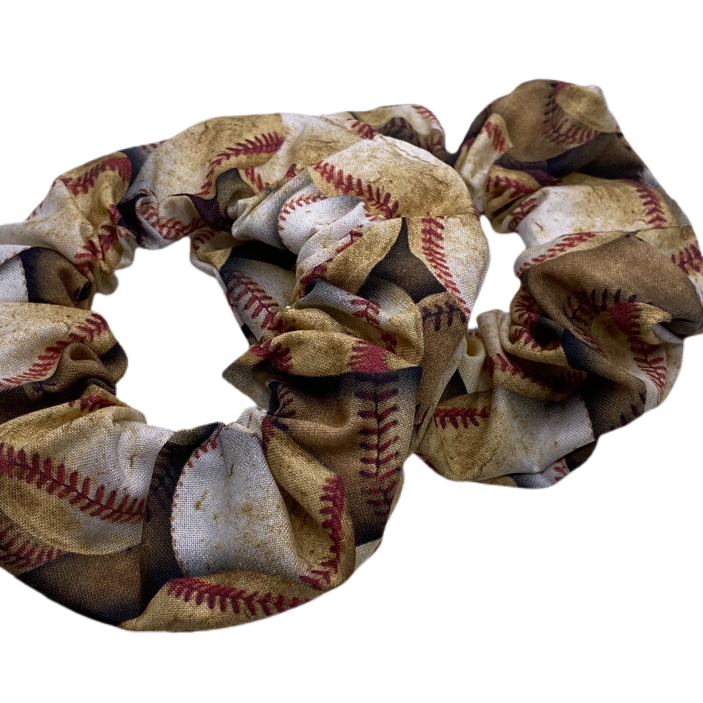 Rustic Baseball Hair Scrunchy, Pack of 2, Game Day Scrunchie, Team Spirit Bundle