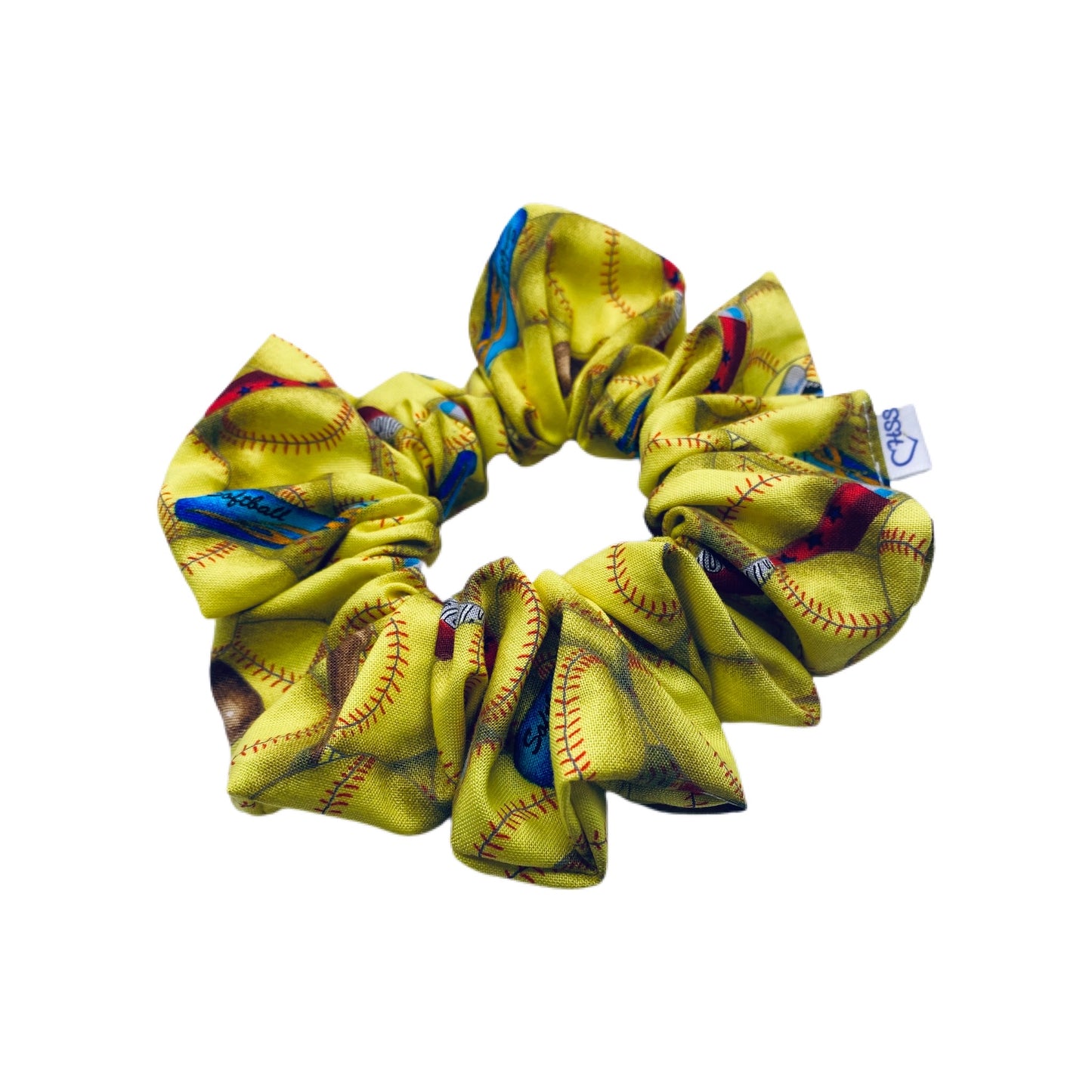 Softball Hair Scrunchies | DISCONTINUED RETIRED PRINT | Game Day Scrunchies | Sports Scrunchy