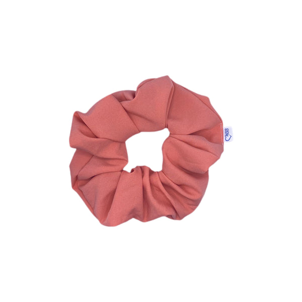 Color: Coral Hair Scrunchy, Scrunchies, Gift