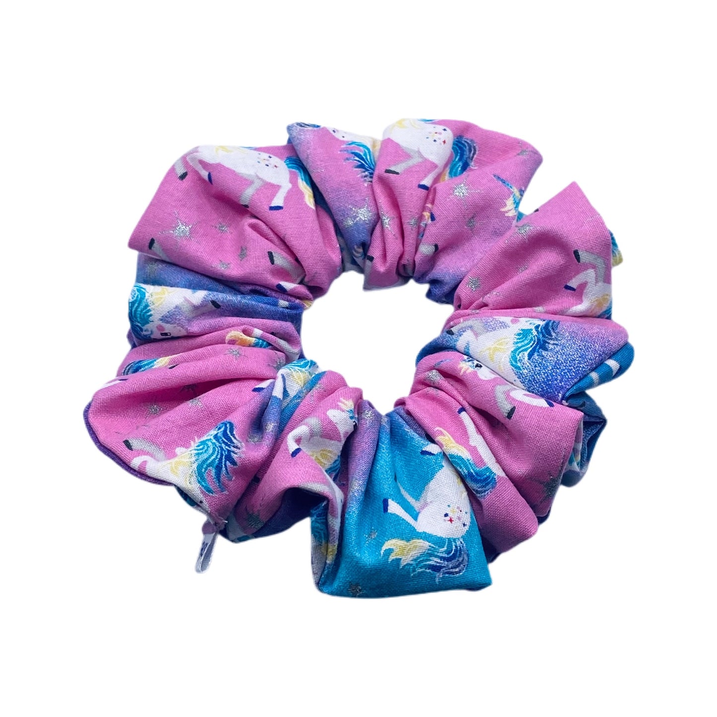 Pink Unicorns Hair Scrunchies