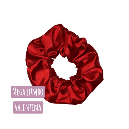 Red Satin Hair Scrunchie