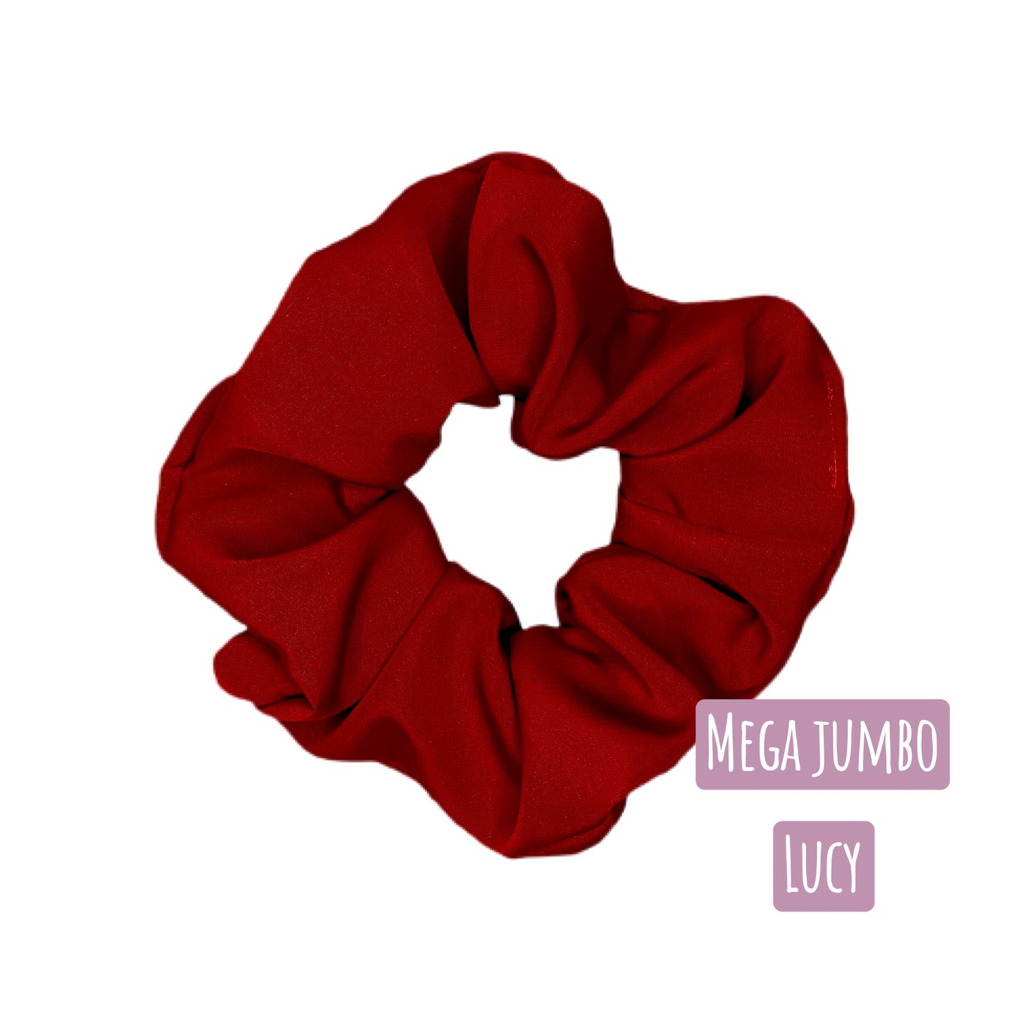 Red Satin Hair Scrunchie