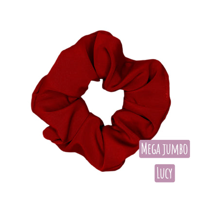 Red Satin Hair Scrunchie