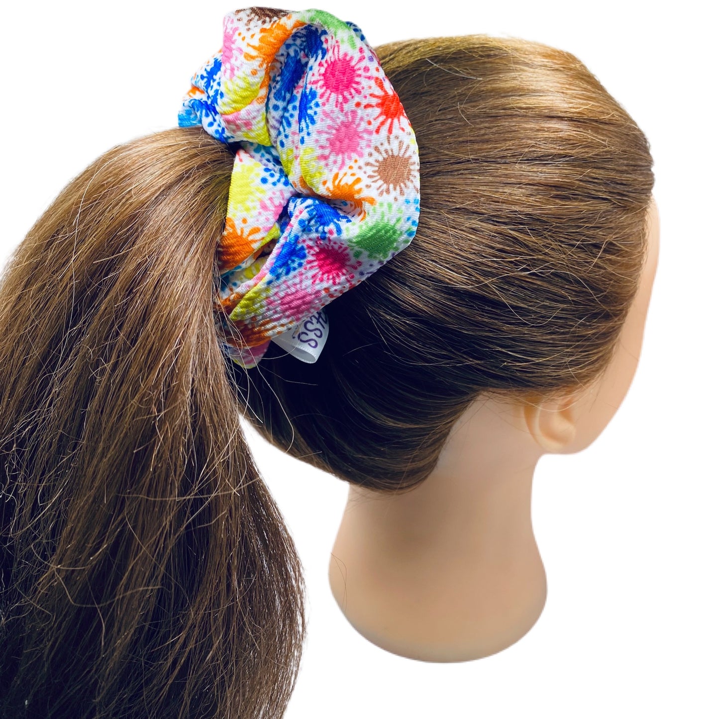 Paint Splash Hair Scrunchies, Single Scrunchy