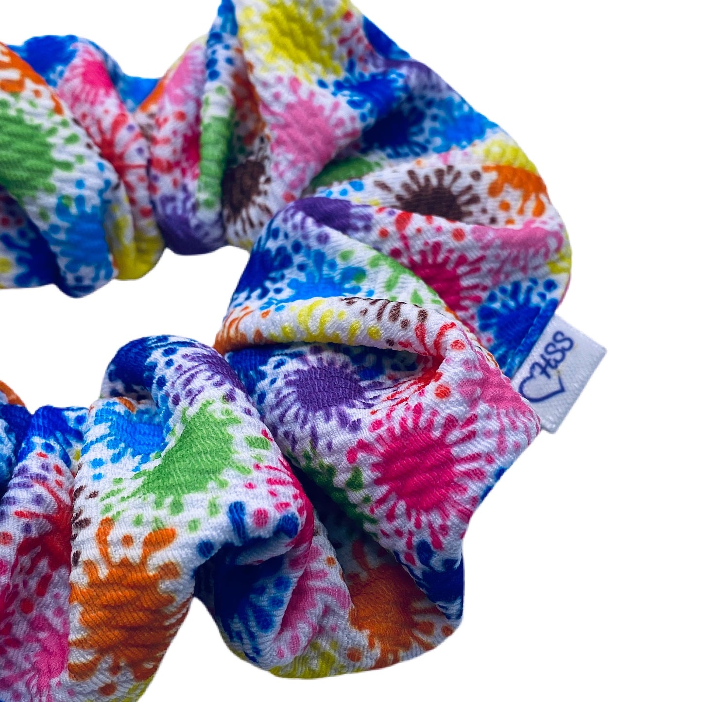 Paint Splash Hair Scrunchies, Single Scrunchy