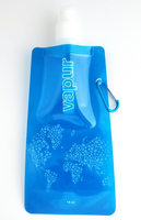 16-oz Foldable Plastic Water Bottle